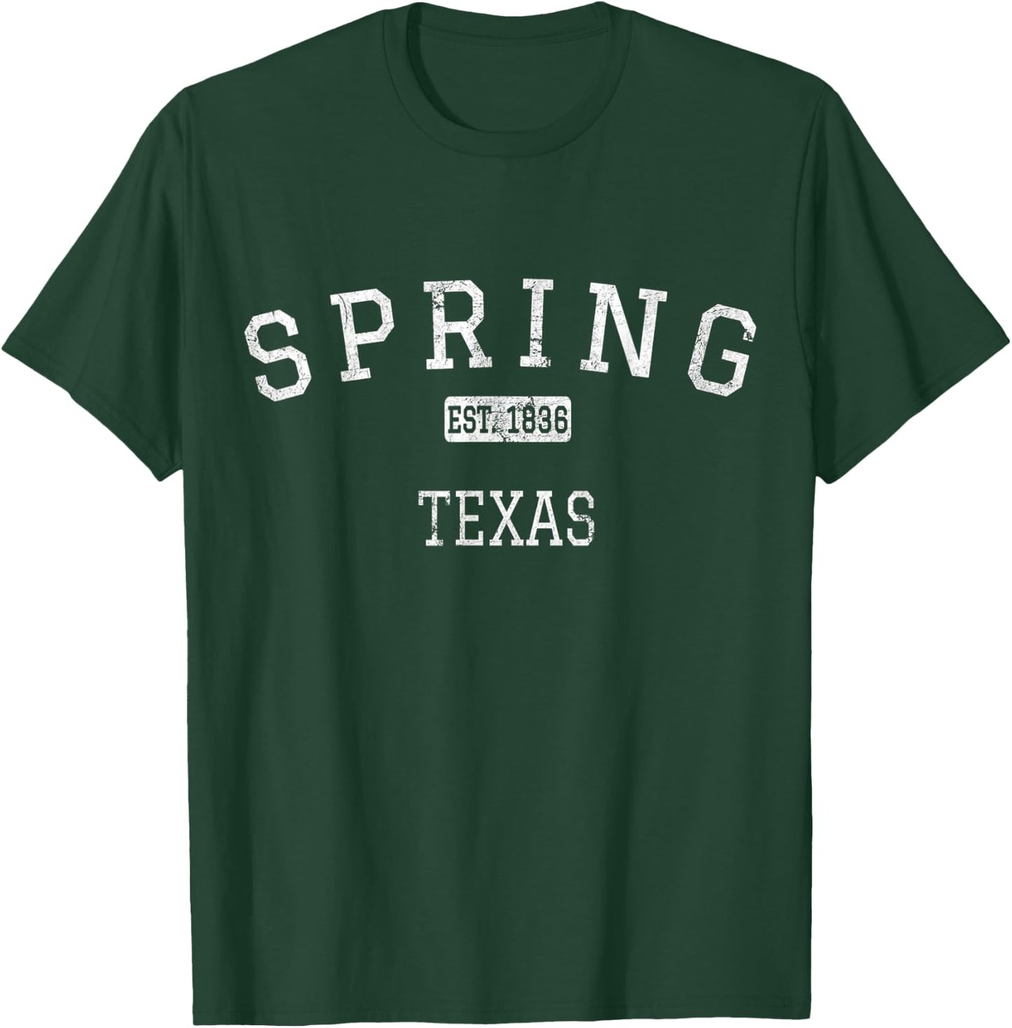 Spring Texas TX Vintage T-Shirt - T-Shirt | Forest