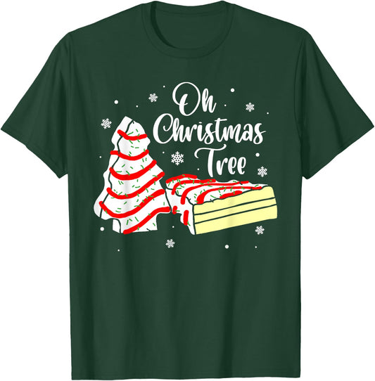 Groovy Oh Christmas Tree Cakes Debbie Becky Jen Cake Lovers T-Shirt - T-Shirt | Forest