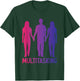 Funny Polyamory Throuple Relationship Poly Pride Polyamorous T-Shirt - T-Shirt | Forest