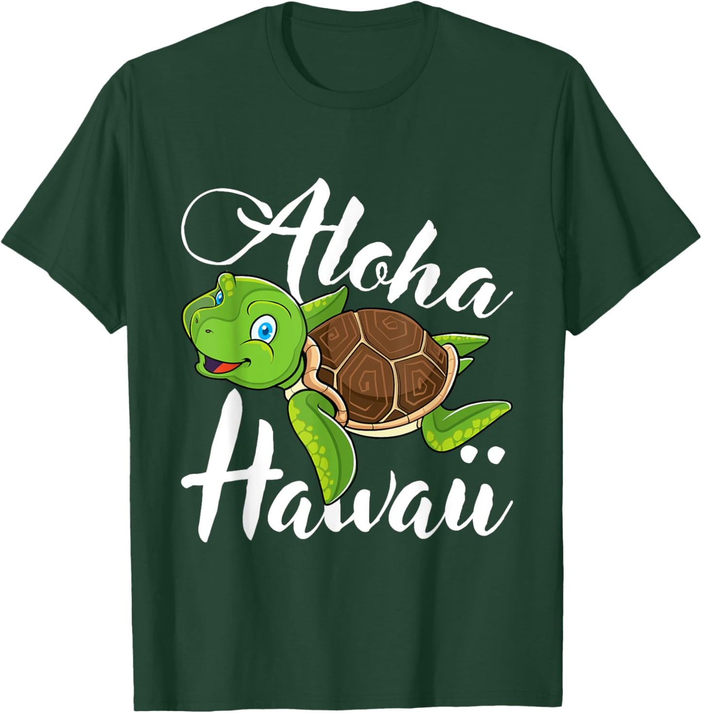 Aloha Hawaii Sea Turtle Save The Turtles Ocean Animal T-Shirt - T-Shirt | Forest