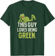 Disney The Muppets This Guy Loves Being Green Retro Kermit T-Shirt - T-Shirt | Forest