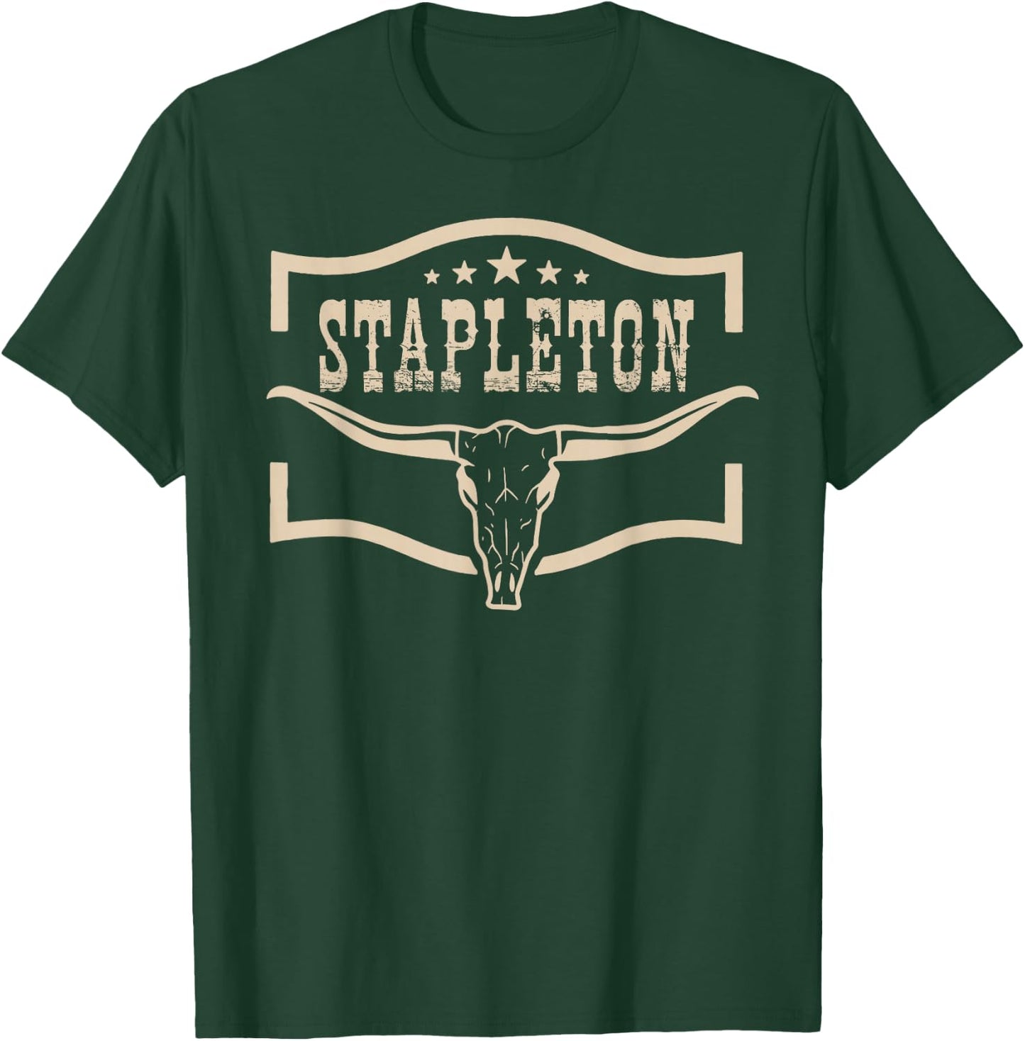 Vintage StapIeton Name Personalized 80s 90s Retro Style T-Shirt - T-Shirt | Forest