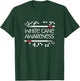 Visual Braille White Cane Awareness Blind Low Vision TVI T-Shirt - T-Shirt | Forest