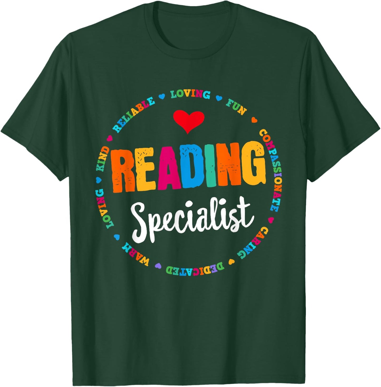 Reading Teacher Literacy Coach Principal Reading Specialist T-Shirt - T-Shirt | Forest