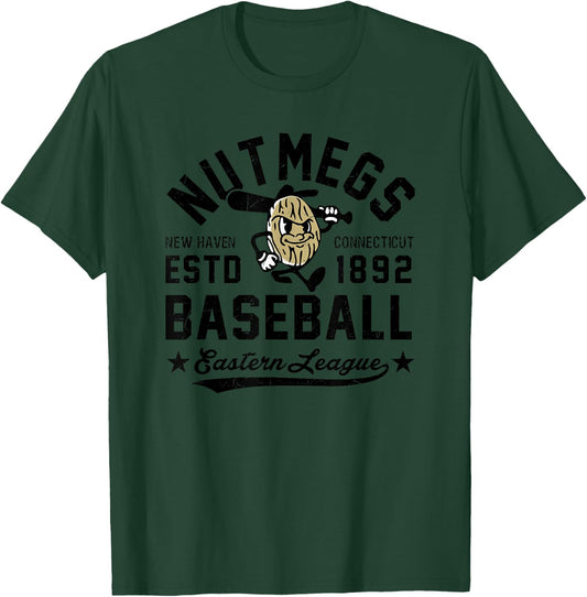 New Haven Nutmegs Connecticut Vintage Defunct Baseball T-Shirt - T-Shirt | Forest