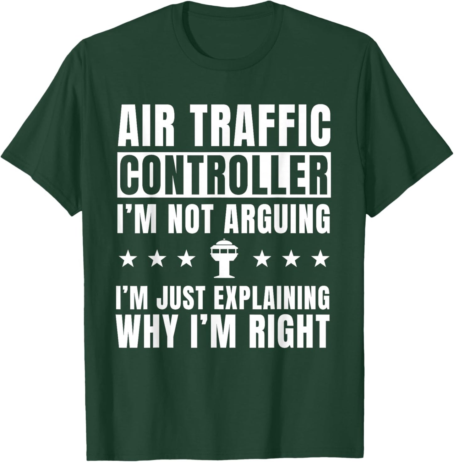 Funny Air Traffic Controller Saying Airport Aviation T-Shirt - T-Shirt | Forest