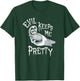 Evil Keeps Me Pretty Cosmetic Makeup Compact Skeleton Skull T-Shirt - T-Shirt | Forest