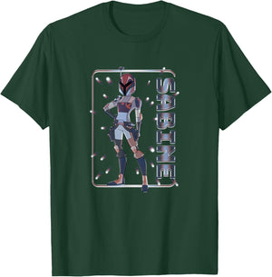 Star Wars Forces Of Destiny Sabine Wren Epic Chest Portrait T-Shirt - T-Shirt | Forest