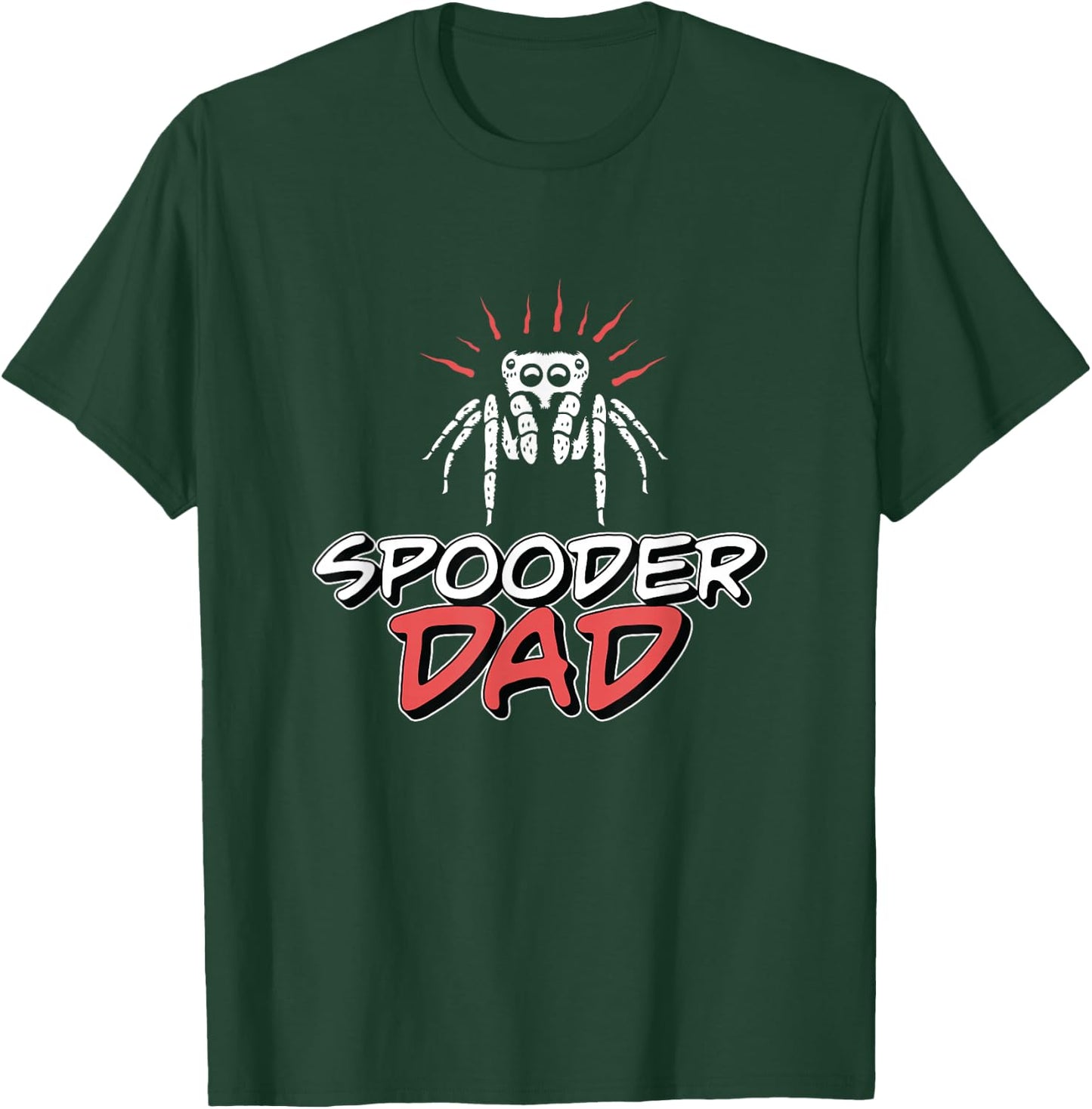 Awesome Jumping Spider Dad For A Salticidae Spood Pet Owner T-Shirt - T-Shirt | Forest