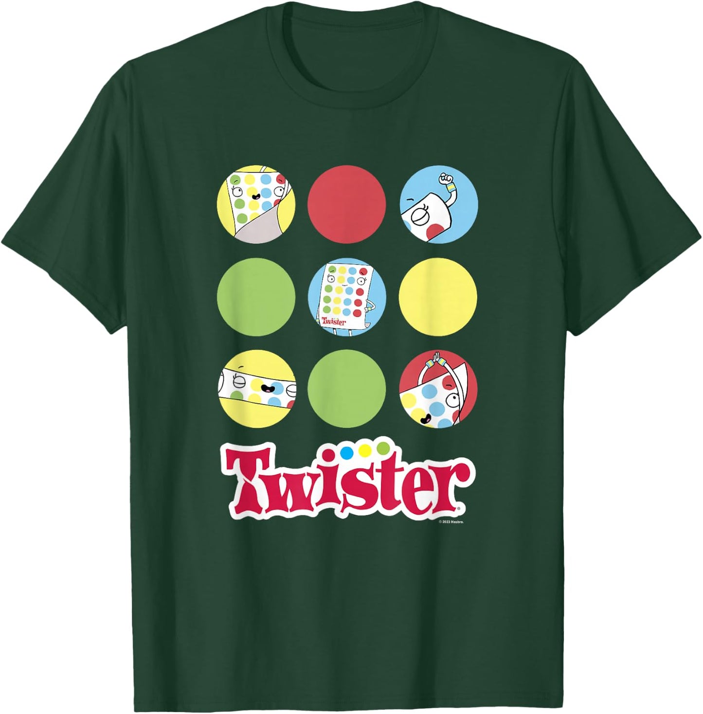 Twister Vintage Retro Classic Game Instruction Panel T-Shirt - T-Shirt | Forest