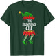 Running Elf Family Matching Group Christmas Party T-Shirt - T-Shirt | Forest
