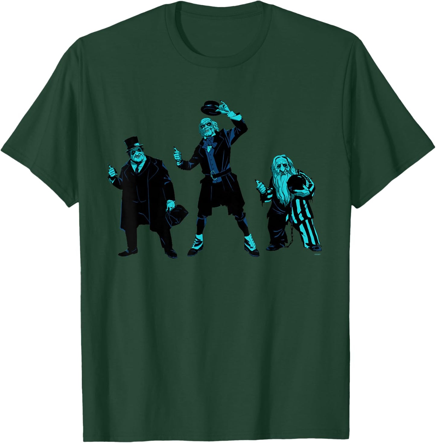 Disney Haunted Mansion Movie Hitchhiking Ghosts Trio T-Shirt - T-Shirt | Forest