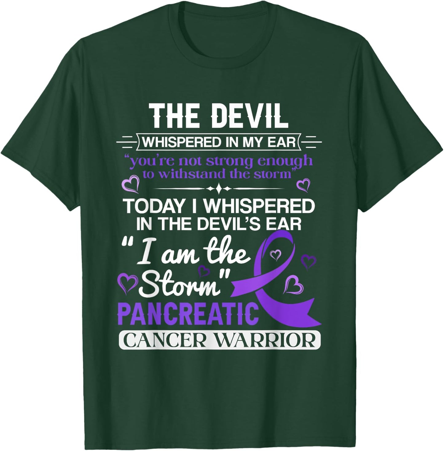 I'm The Storm Pancreatic Cancer Awareness T-Shirt - T-Shirt | Forest