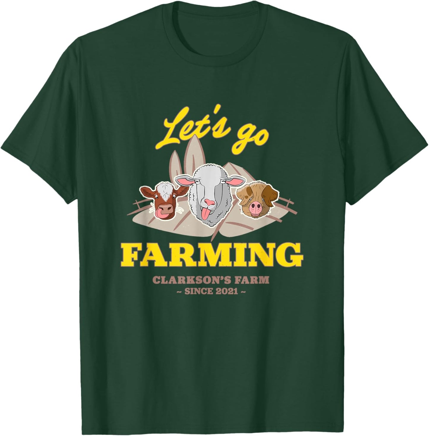 Clarkson's Farm - Let's Go Farming T-Shirt - T-Shirt | Forest