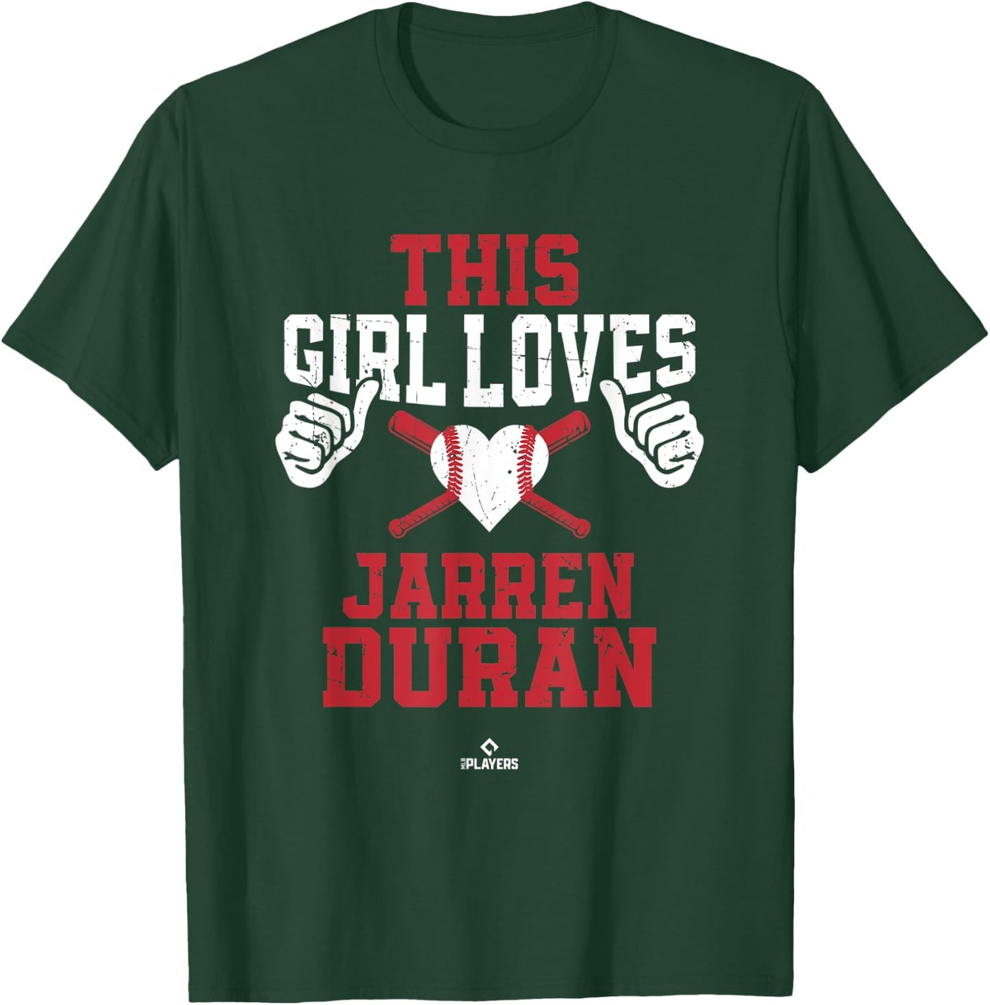This Girl Loves Jarren Duran Jarren Duran Boston MLBPA T-Shirt - T-Shirt | Forest