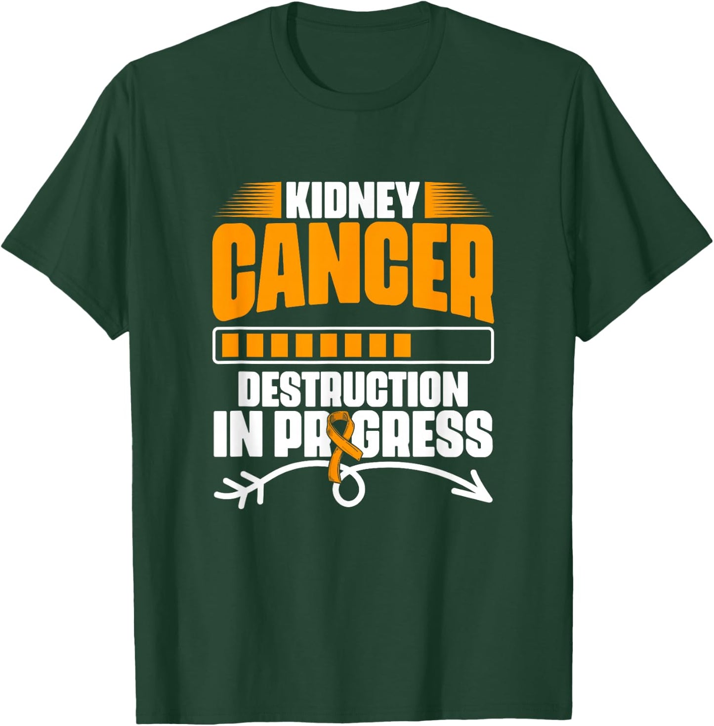 Kidney Cancer Destruction Support Kidney Cancer Survivor T-Shirt - T-Shirt | Forest