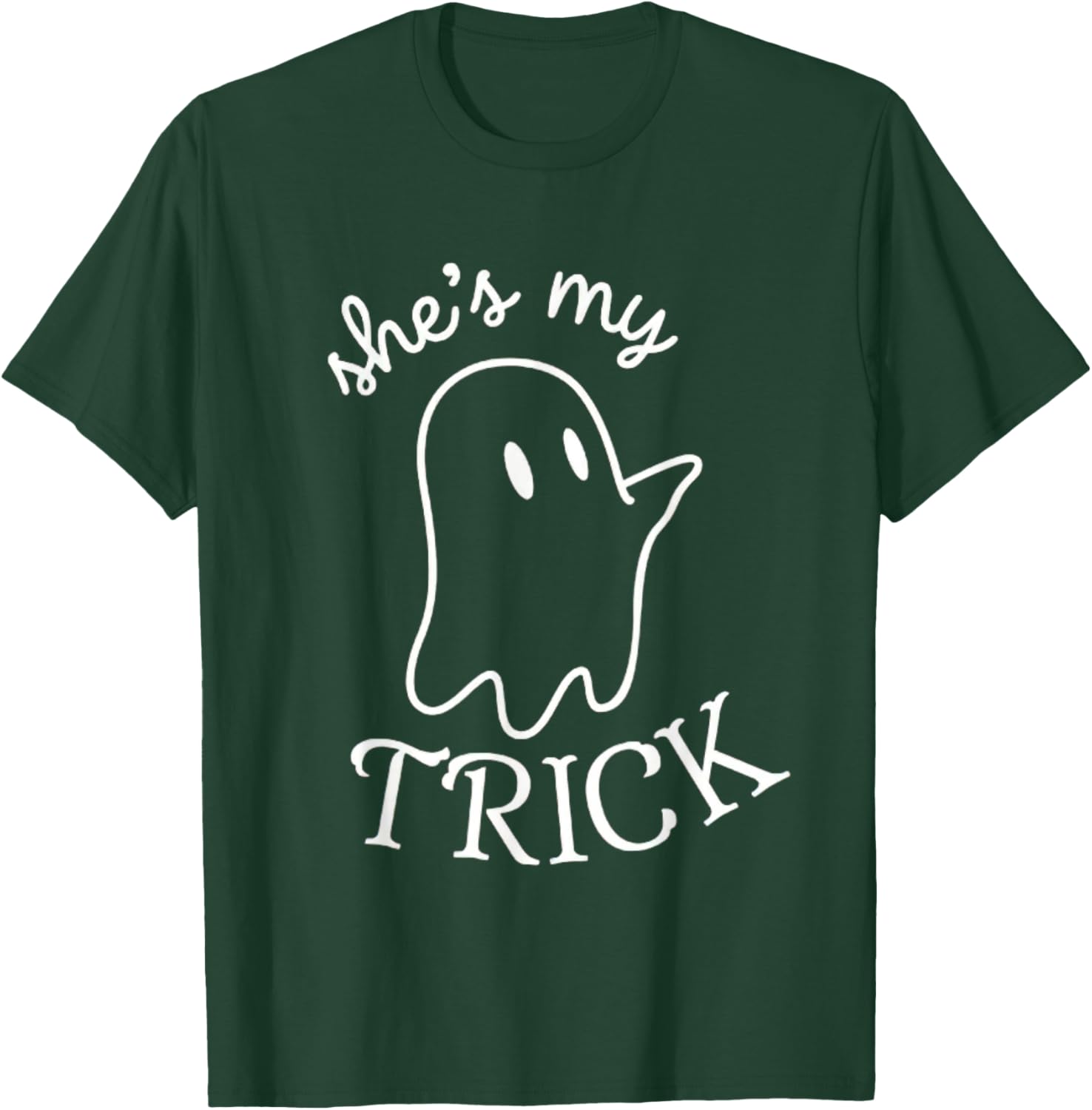 She's My Trick He's My Treat Couples Ghost Men Women T-Shirt - T-Shirt | Forest