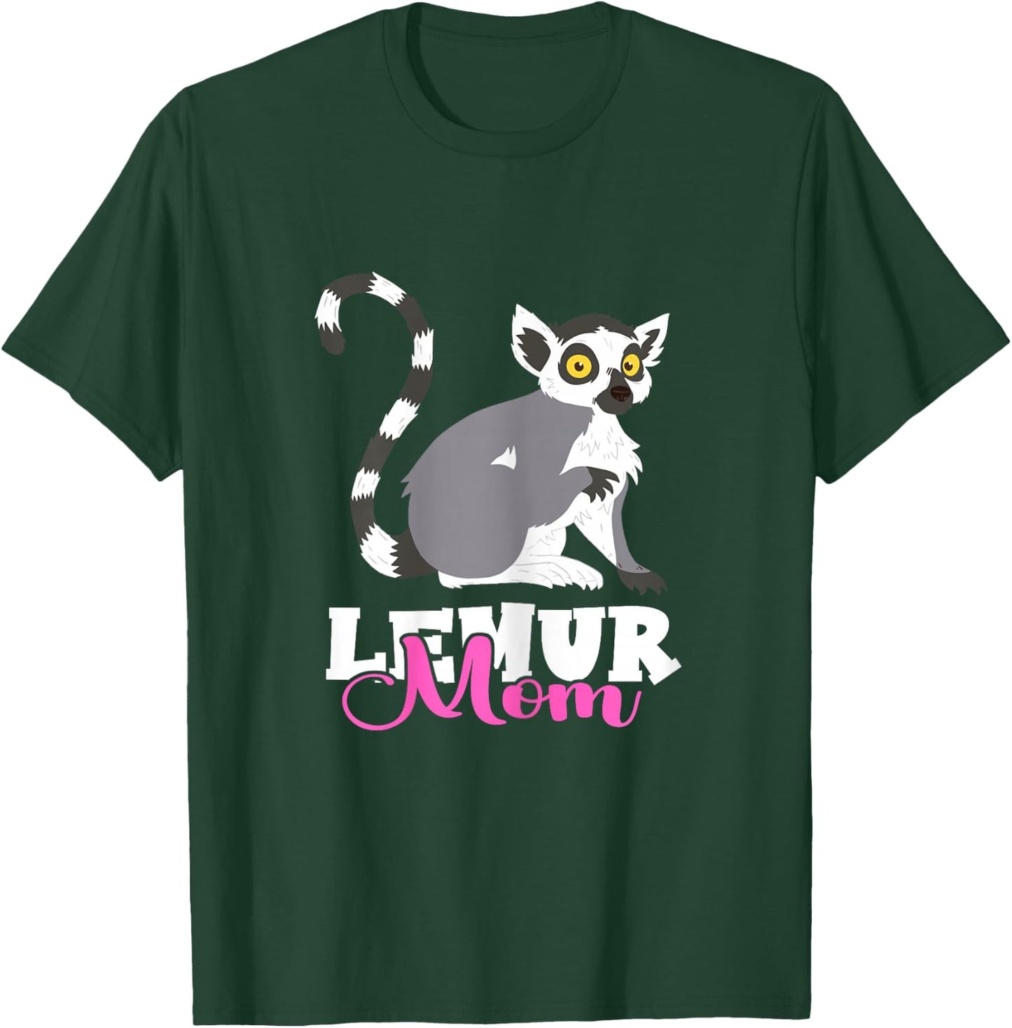 Cute Lemur Monkey Funny Lemur Lover Madagascar Lemur Mom T-Shirt - T-Shirt | Forest