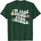 Retro Groovy Im JADE Doing JADE Things Funny Mother's Day T-Shirt - T-Shirt | Forest