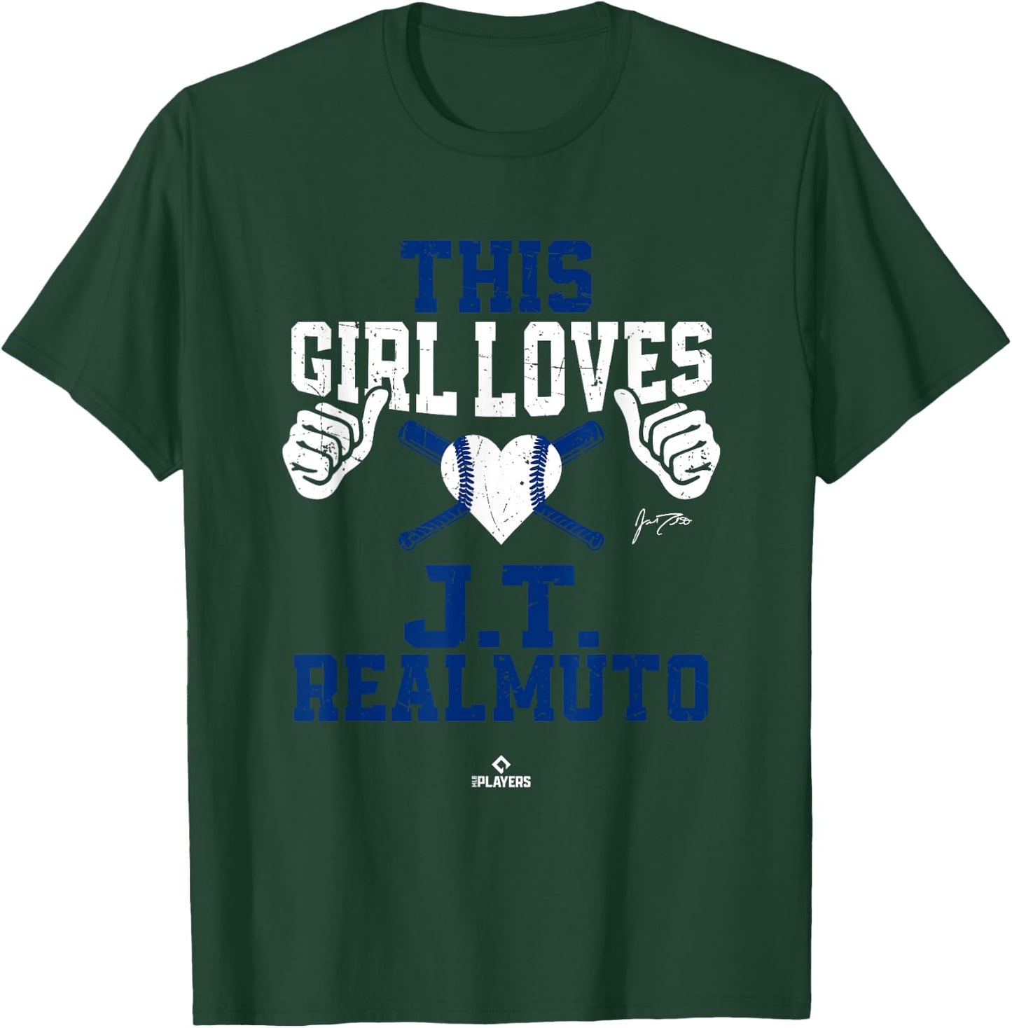 This Girl Loves JT Realmuto JT Realmuto Philadelphia MLBPA T-Shirt - T-Shirt | Forest