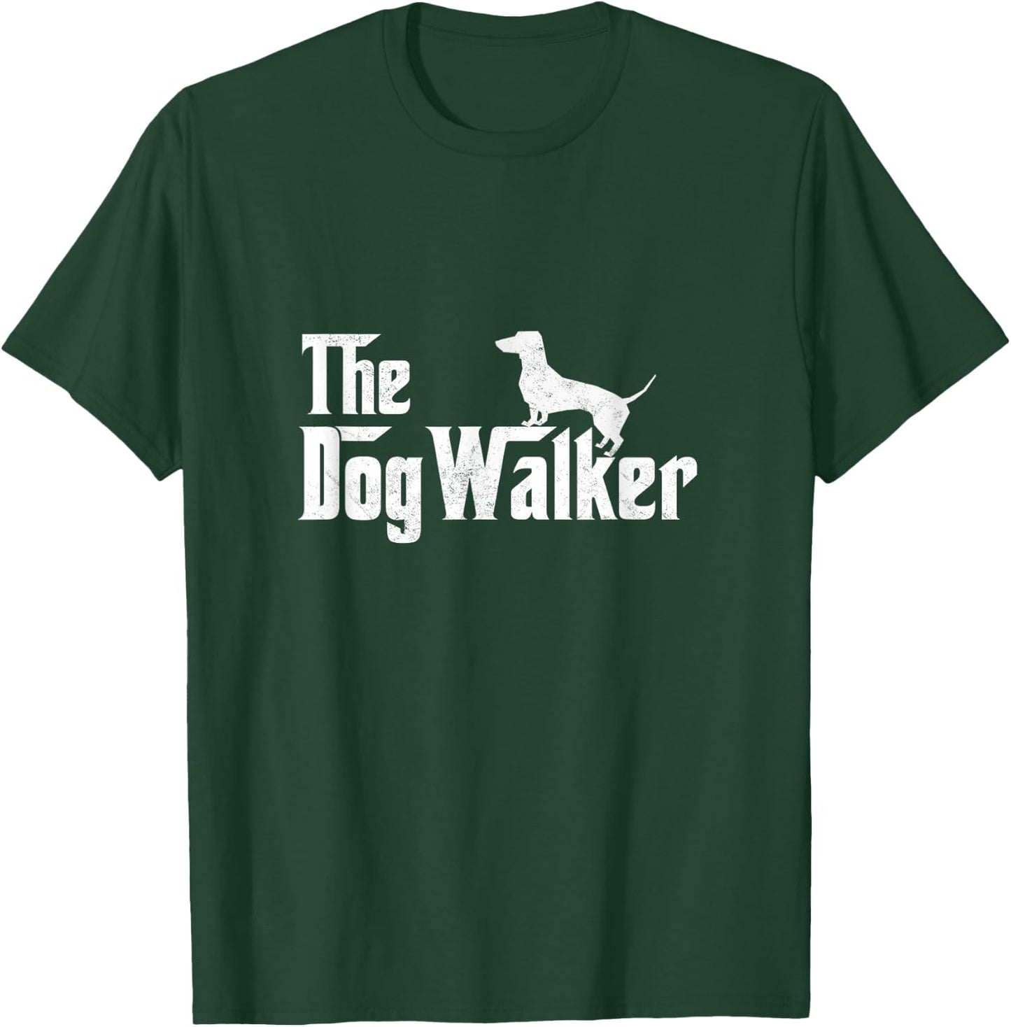 The Dogwalker Professional Dog Walkers Dogs Lover Puppies T-Shirt - T-Shirt | Forest
