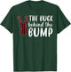 Pregnancy Announcement Buck Behind The Bump Funny Plaid T-Shirt - T-Shirt | Forest