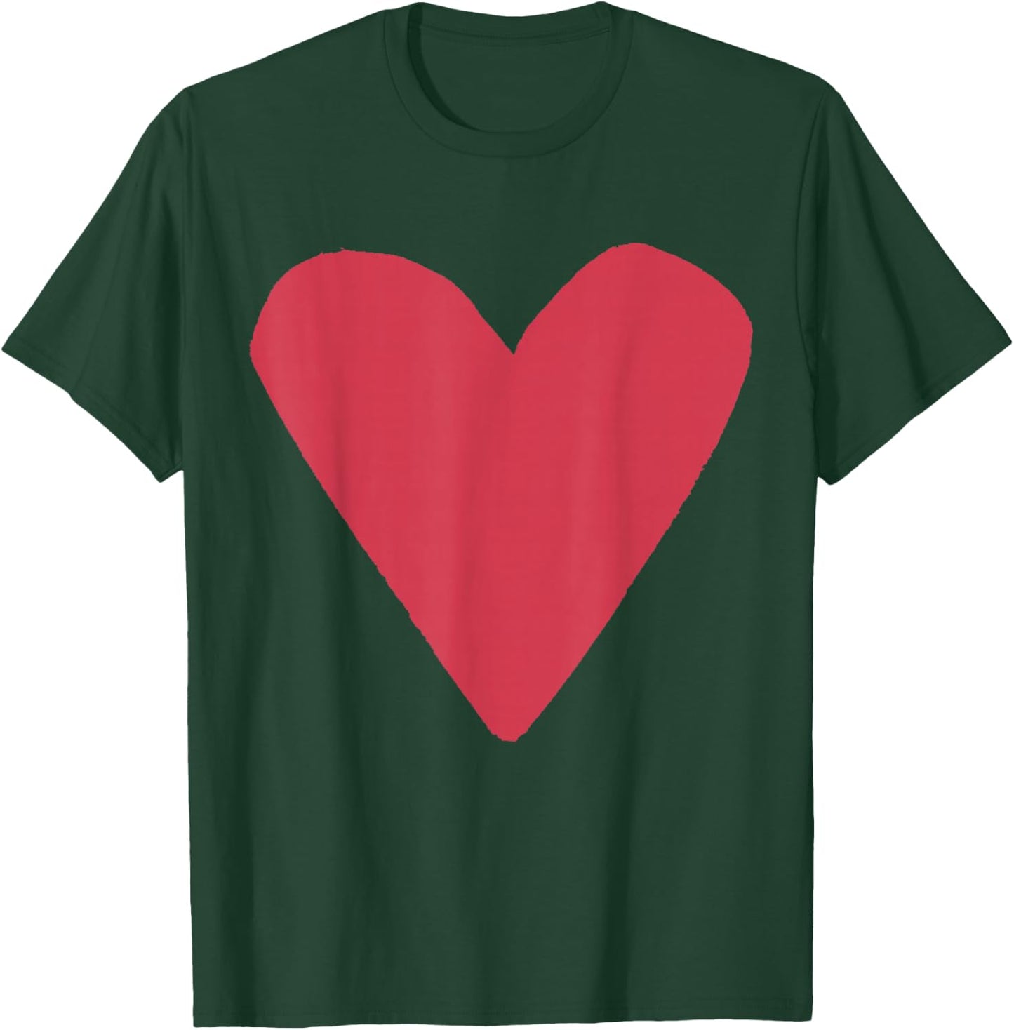 Heart Shape Symbol Love Kindness Peace Blush T-Shirt - T-Shirt | Forest