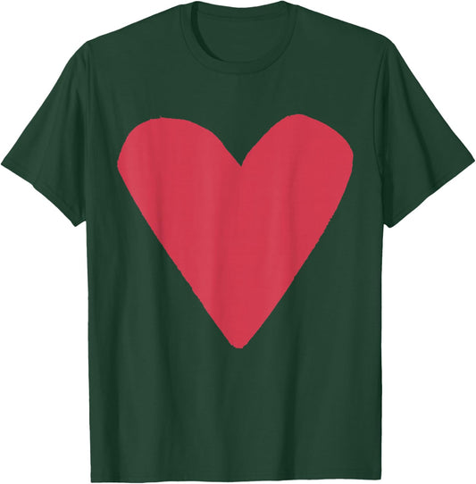 Heart Shape Symbol Love Kindness Peace Blush T-Shirt - T-Shirt | Forest