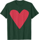 Heart Shape Symbol Love Kindness Peace Blush T-Shirt - T-Shirt | Forest