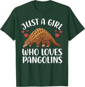 Pangolin Gift Pangolin Lover Accessories & Stuff Women Girls Kids Wildlife Animal Pangolins T-Shirt - T-Shirt | Forest