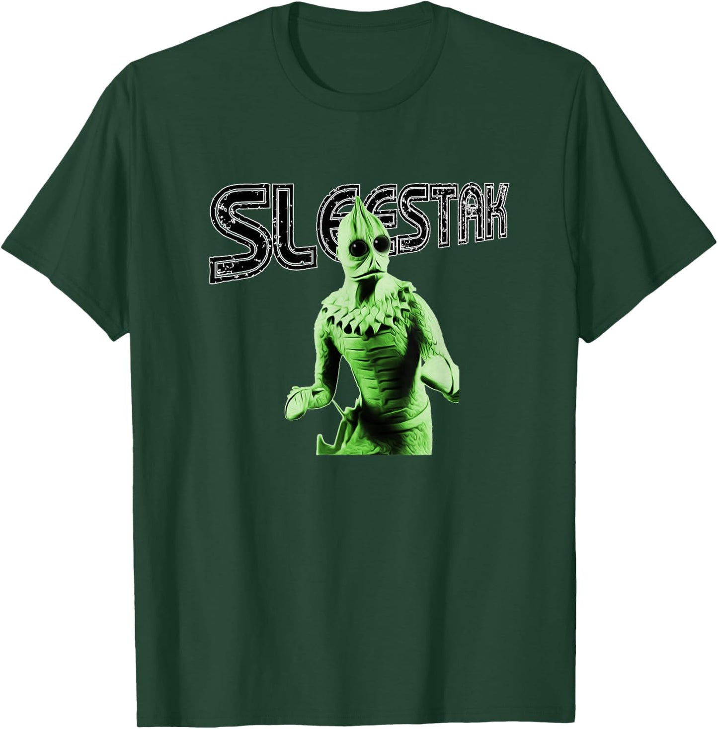 Retro Sleestak reptilian alien graphic T-Shirt - T-Shirt | Forest