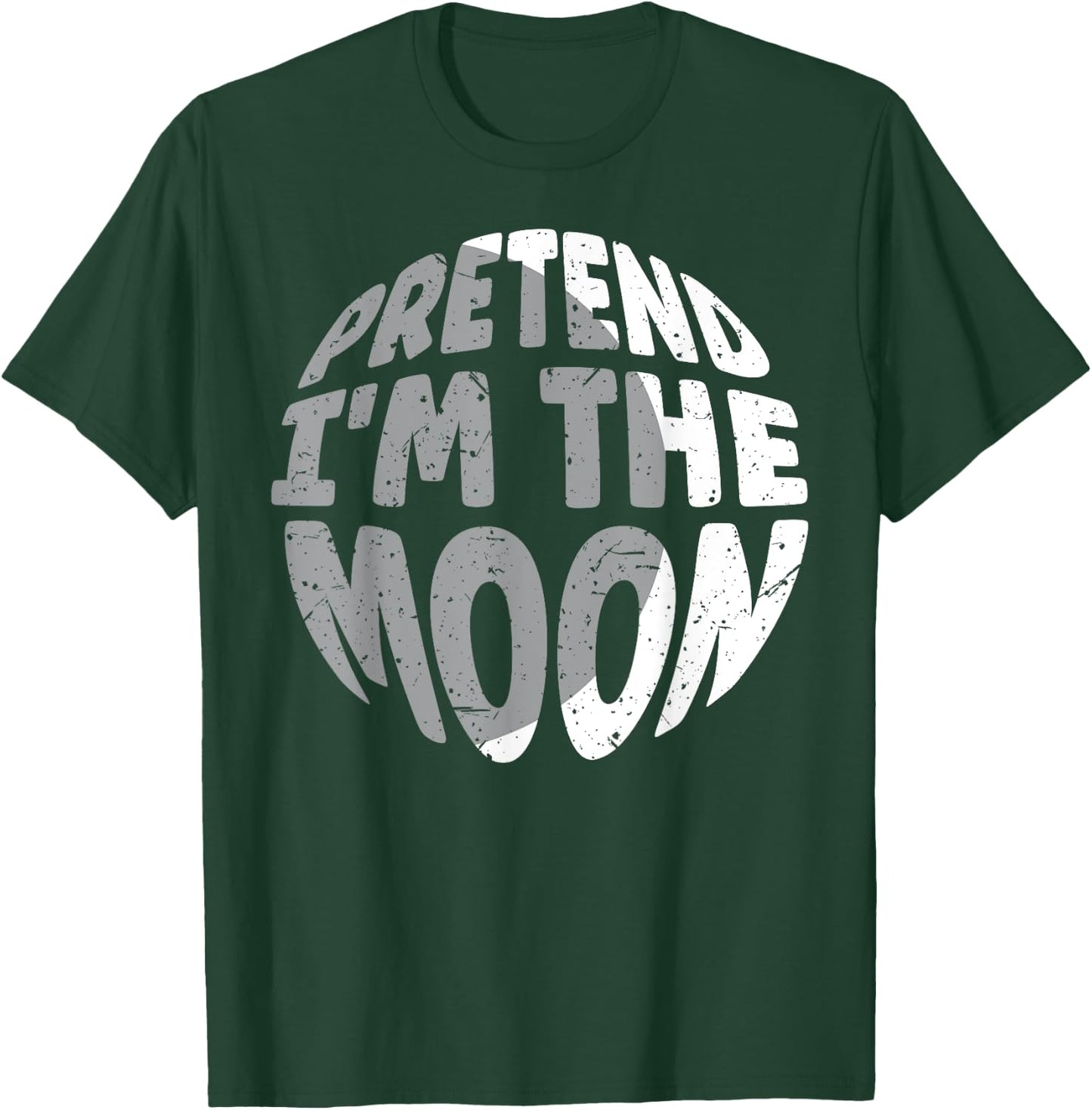 Pretend I'm The Moon Funny Lazy Matching Halloween Costume T-Shirt - T-Shirt | Forest