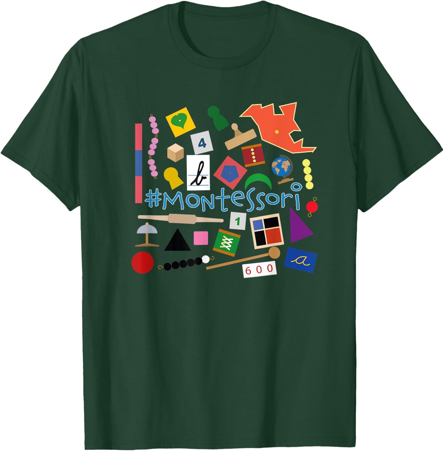 The small Montessori materials T-Shirt - T-Shirt | Forest