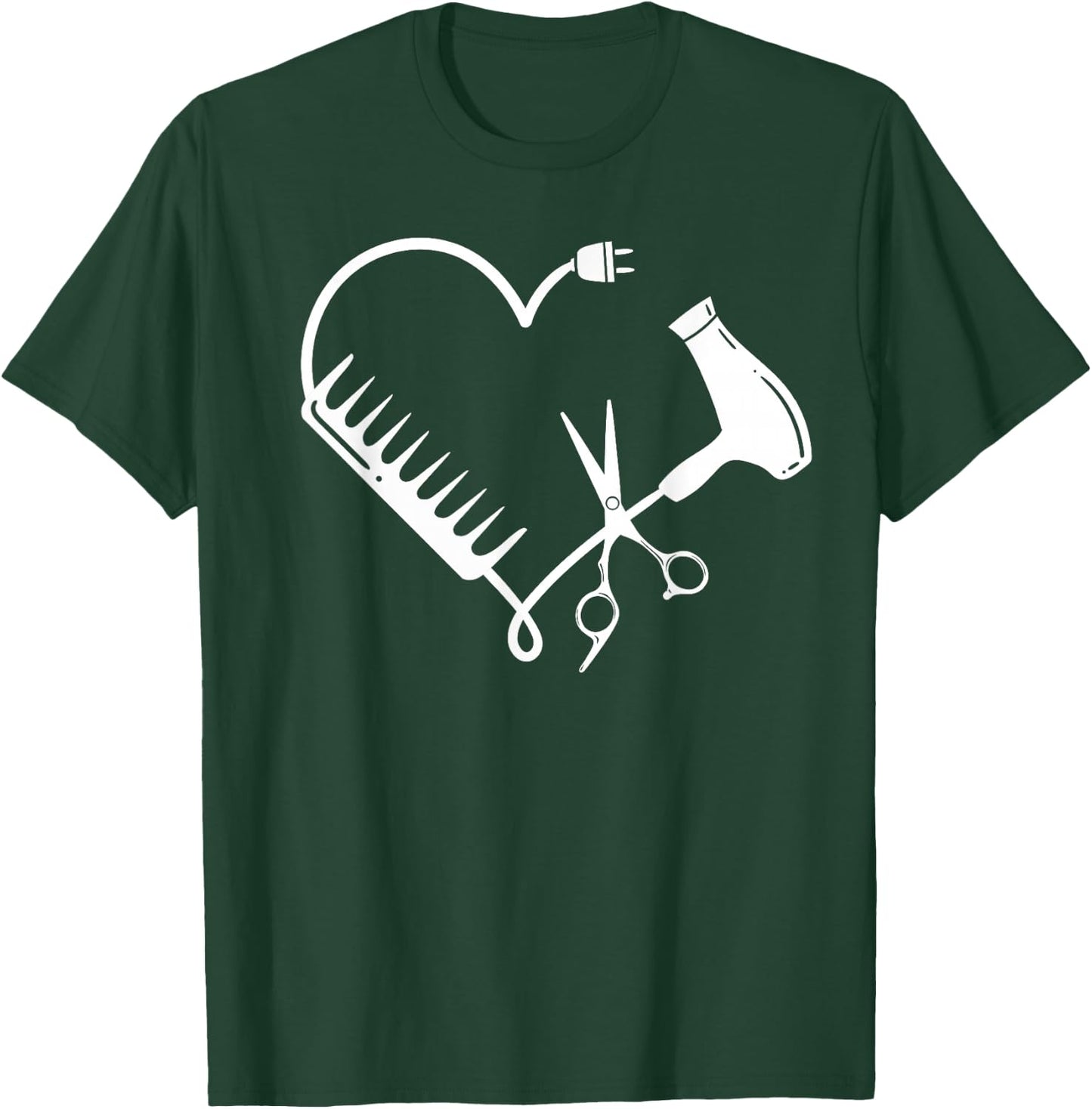 Hairdresser Hairstylists Hairstyling Beautician Hairdressing Small T-Shirt - T-Shirt | Forest