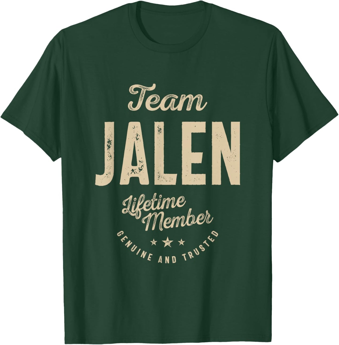 Team Jalen Lifetime Member - Name Jalen T-Shirt - T-Shirt | Forest