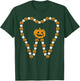 Pumpkin Tooth Halloween Teeth Dental Hygeine Costume Dentist T-Shirt - T-Shirt | Forest