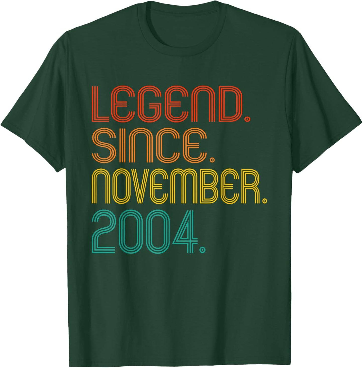 Legend Since November 2004 Birth Of Birthday Idea Vintage T-Shirt - T-Shirt | Forest