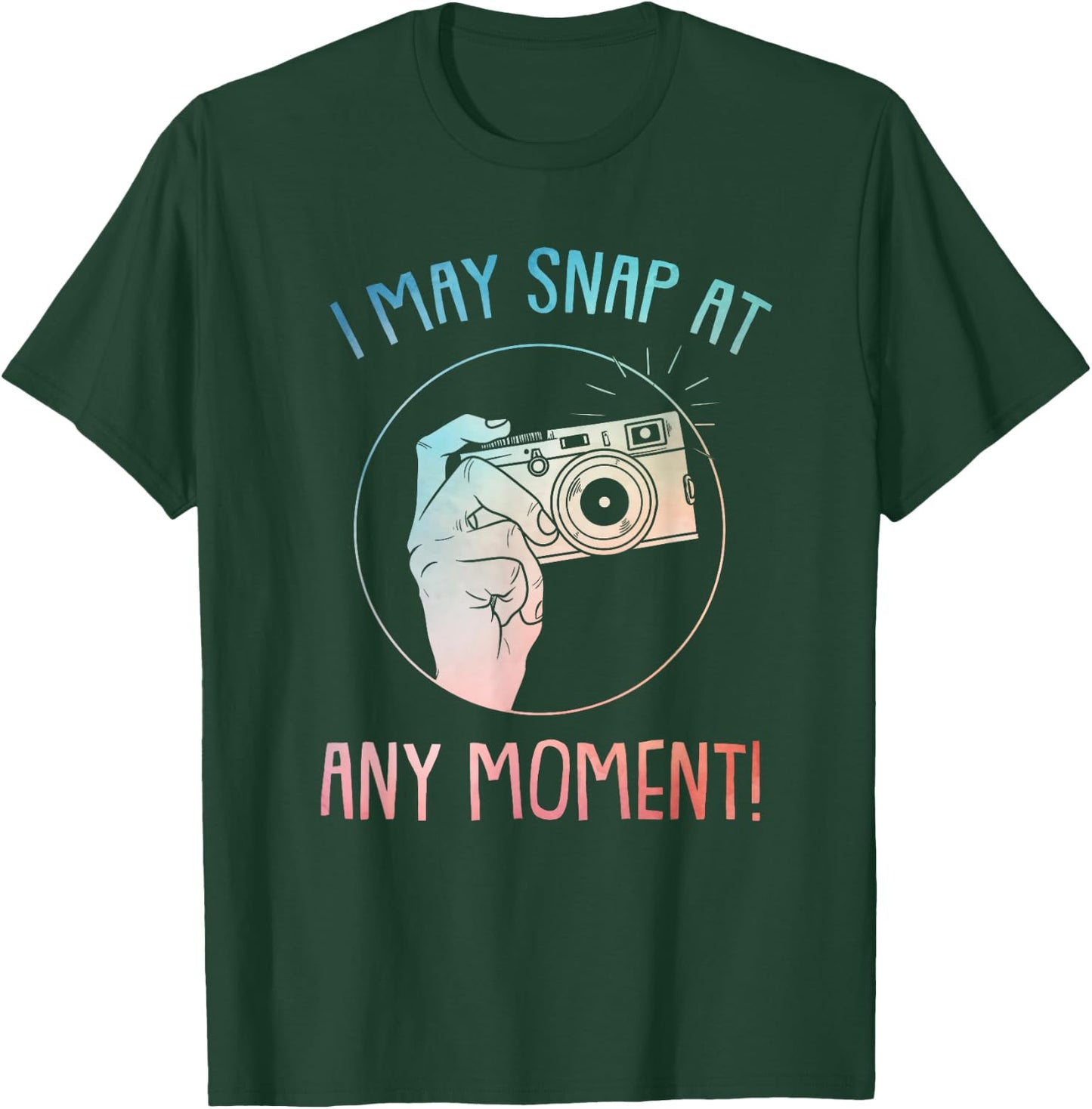 Funny Photography Art Women Camera Gag Photographer T-Shirt - T-Shirt | Forest