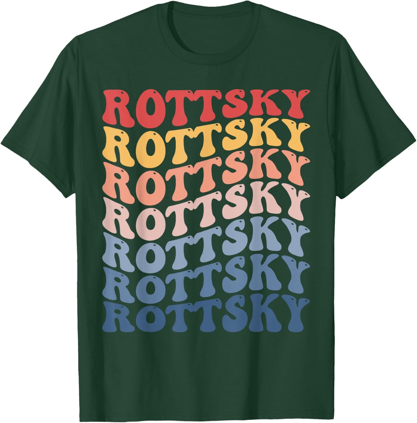 Rottsky Groovy Retro T-Shirt - T-Shirt | Forest