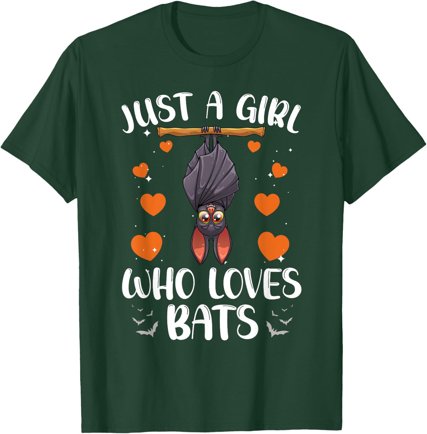 Cool Bat Girls Fruit Bat Lovers Animal Halloween T-Shirt - T-Shirt | Forest