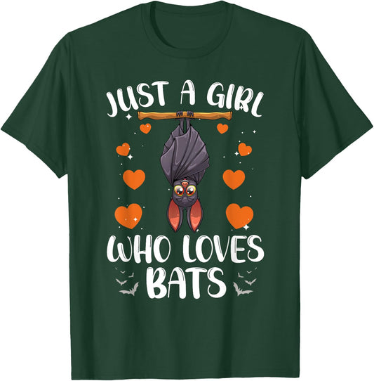 Cool Bat Girls Fruit Bat Lovers Animal Halloween T-Shirt - T-Shirt | Forest