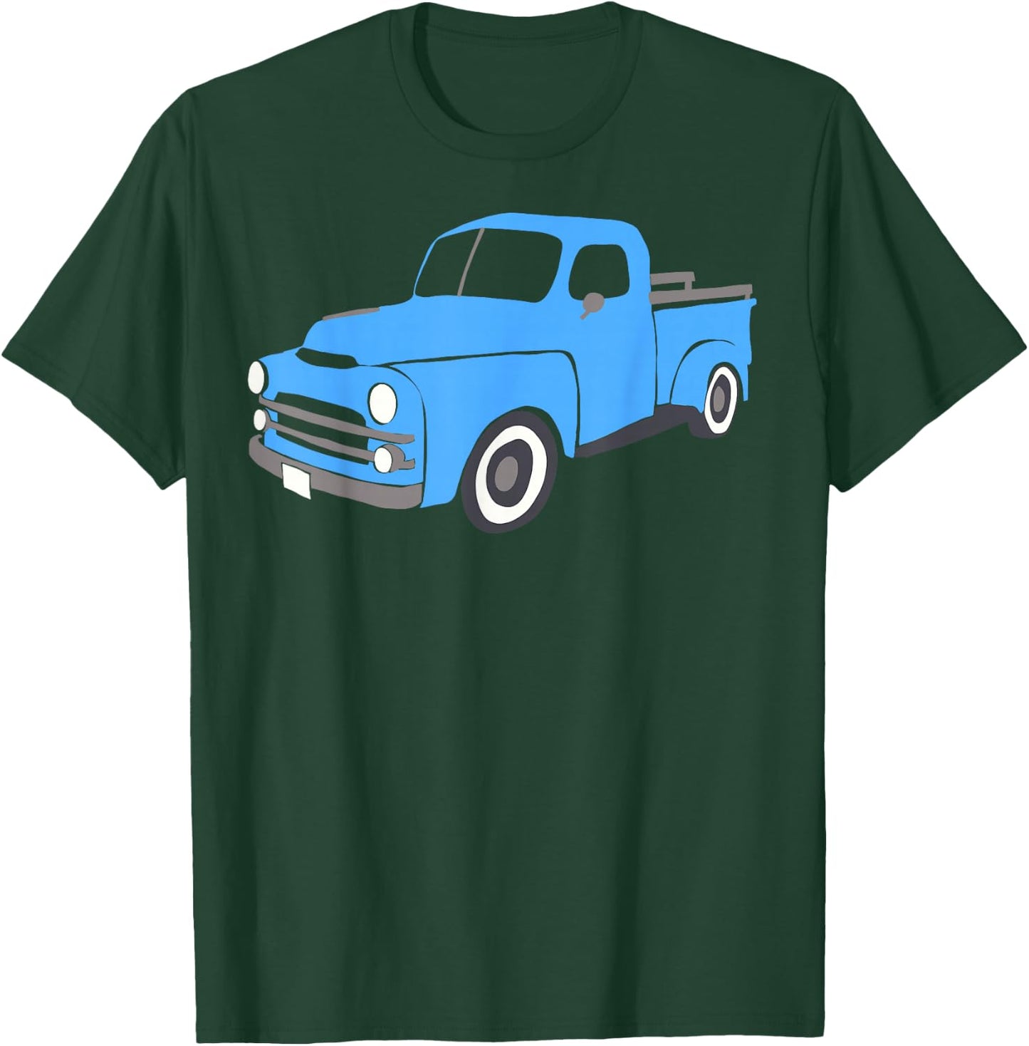 Elizabitcrusher Old Blue Truck T-Shirt - T-Shirt | Forest