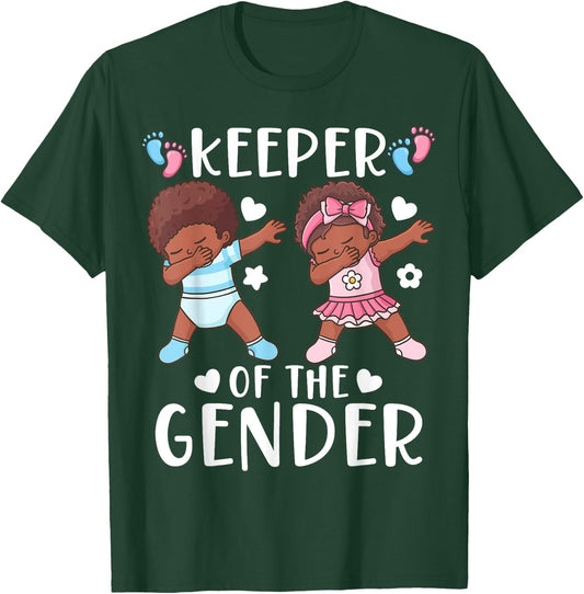 Gender Reveal Keeper of the Gender T-Shirt - T-Shirt | Forest