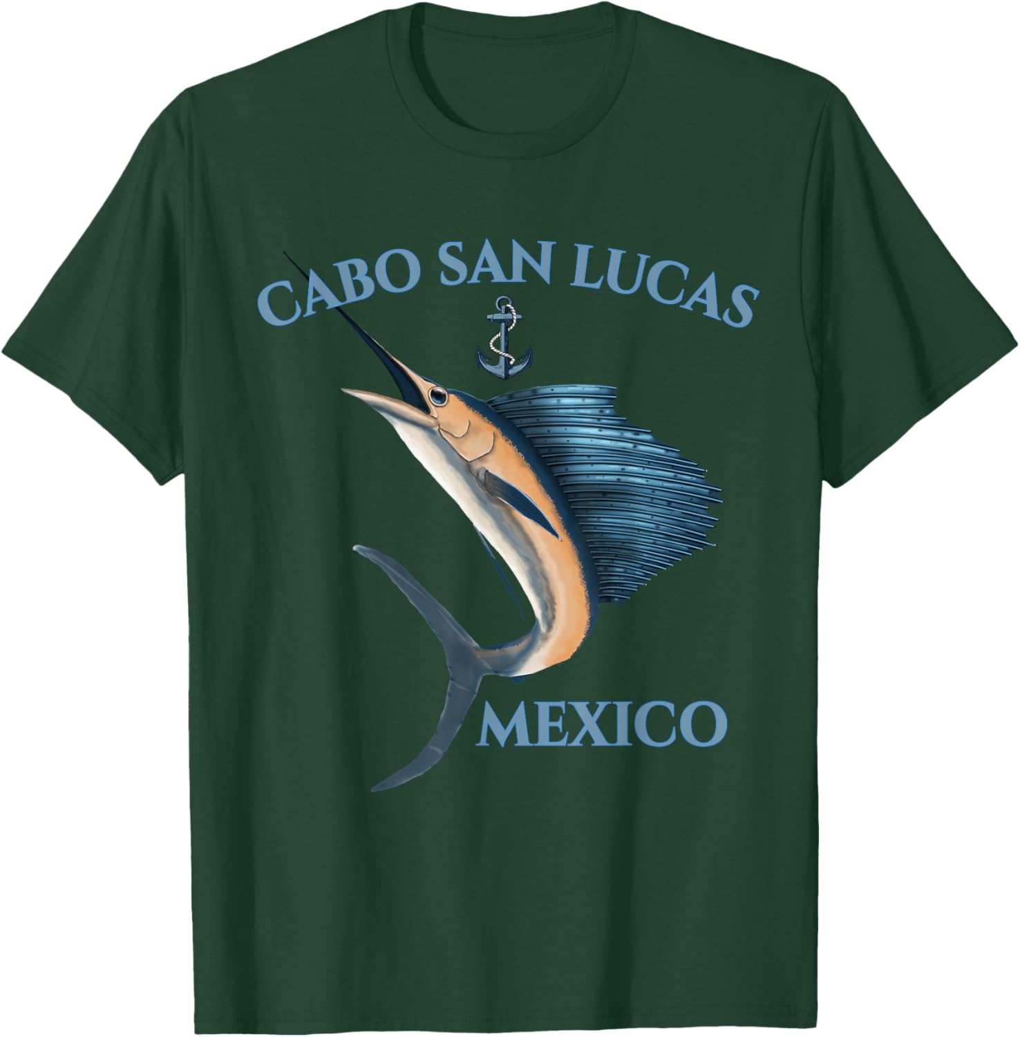Swordfish Marlin Cabo San Lucas Mexico T-Shirt - T-Shirt | Forest