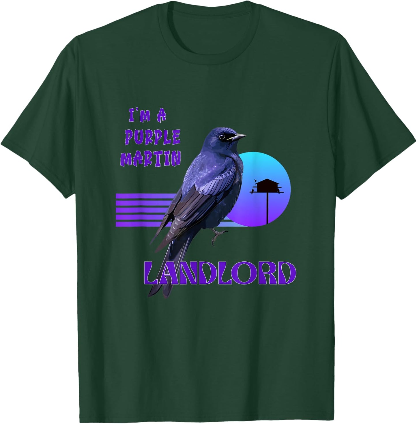 Purple Martin apparel for anyone devoted to these birds. T-Shirt - T-Shirt | Forest