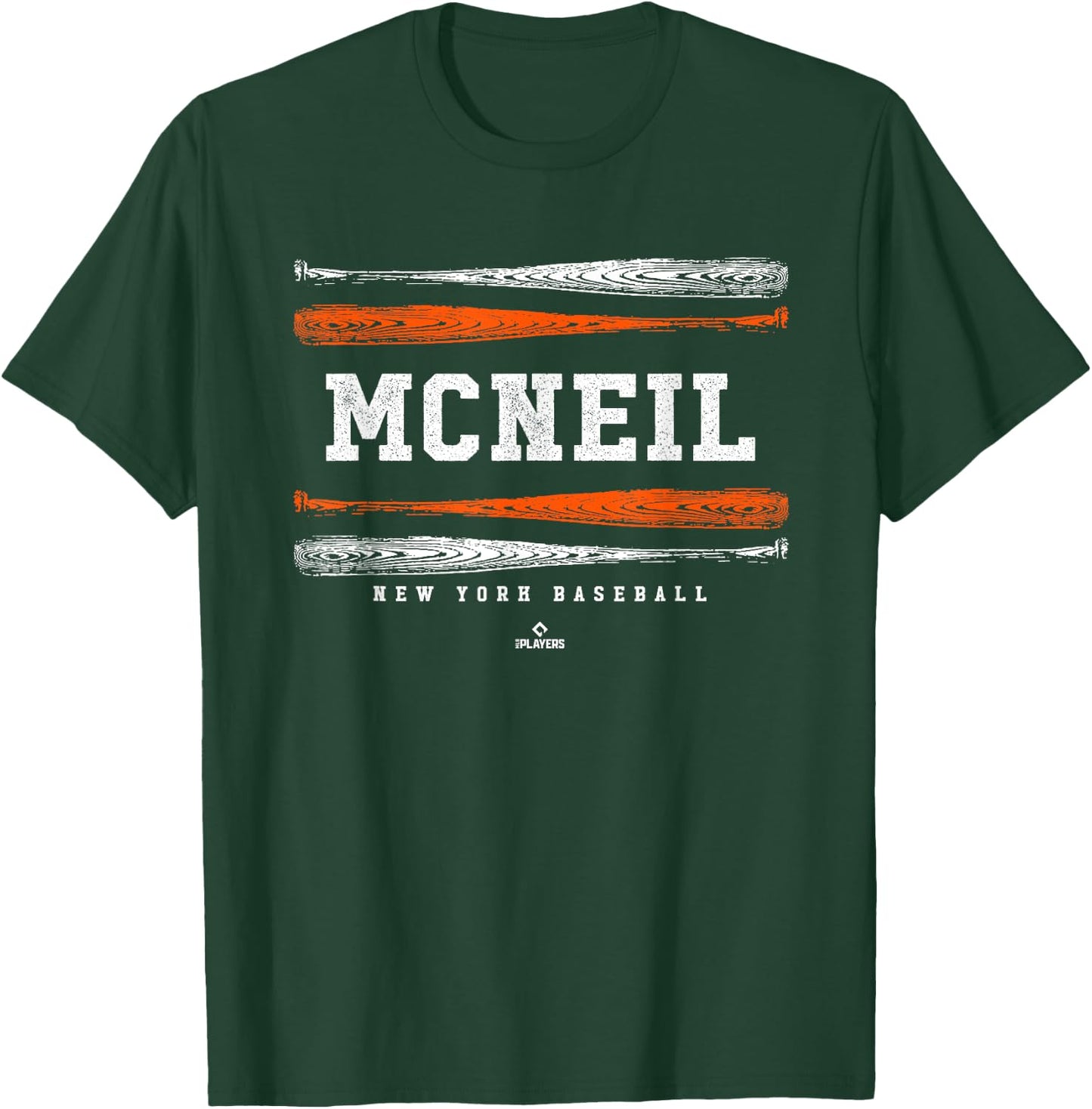 Vintage Baseball Bat Gameday Jeff McNeil New York MLBPA T-Shirt - T-Shirt | Forest