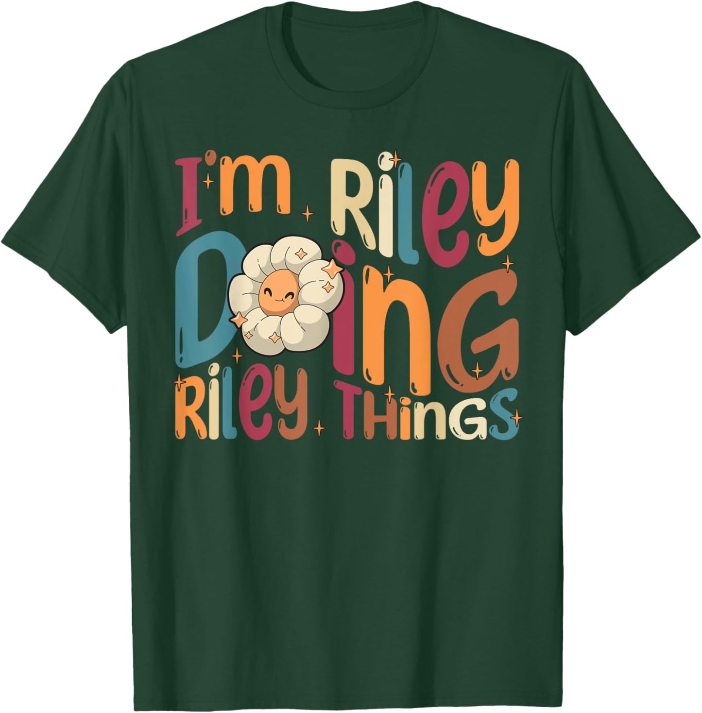 I'm Riley Doing Riley Things Funny Groovy Retro Riley T-Shirt - T-Shirt | Forest