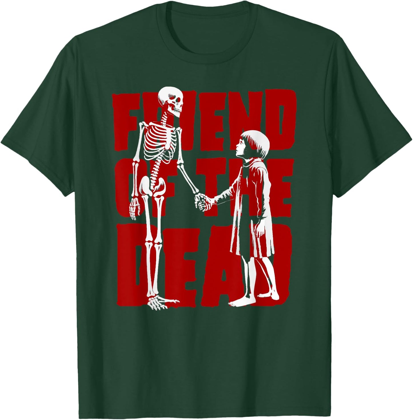 Friend Of The Dead Skeleton And Girl T-Shirt - T-Shirt | Forest