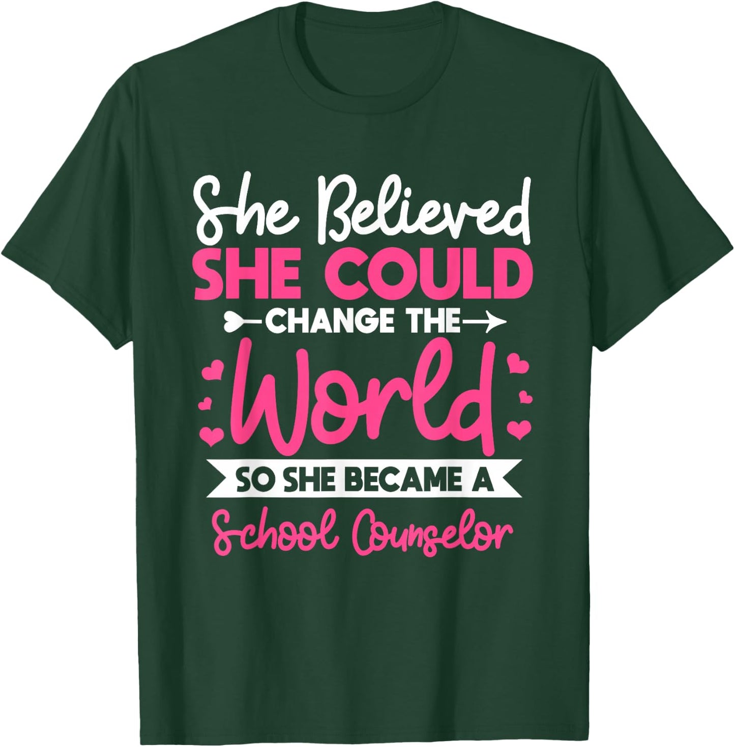 School Counseling Guidance Counselor Student T-Shirt - T-Shirt | Forest