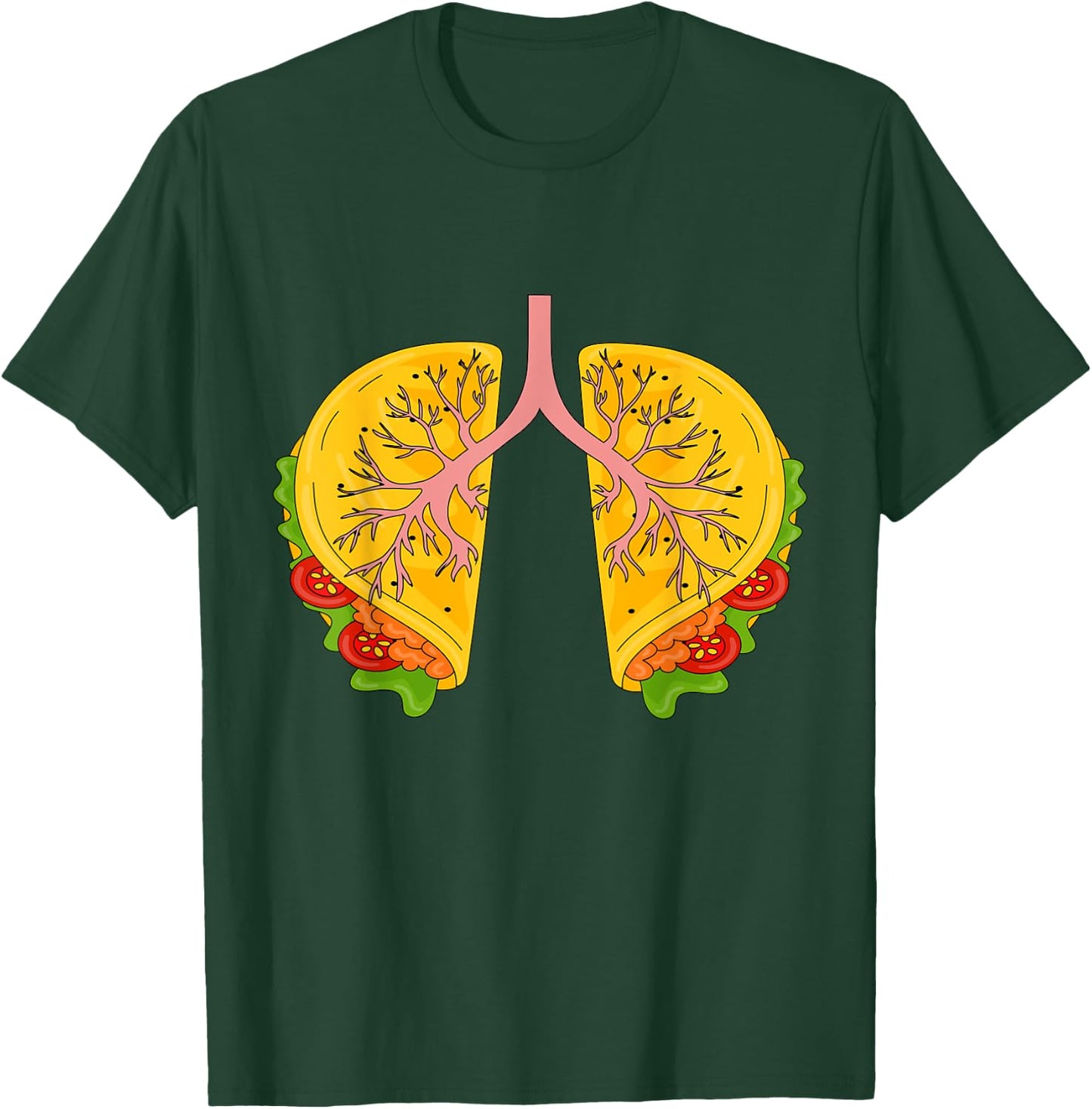 Happy Cinco De Mayo Taco Lungs Respiratory Therapist RT T-Shirt - T-Shirt | Forest